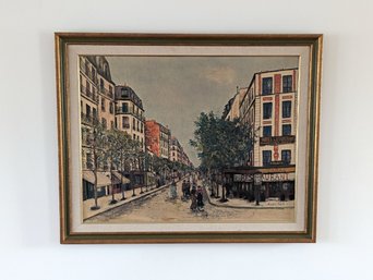 Parisian Street Painting  By Maurice Utrillo