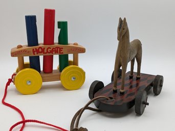 Pull Along Wooden Toys For Children