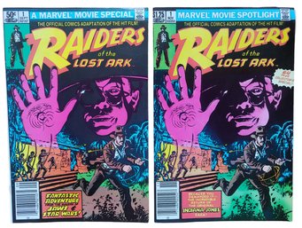 1981 & 1982 Marvel Comics Raiders Of The Lost Ark #1 & #1a