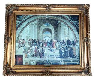 The School Of Athens By RAPHAEL Giclee On Canvas Beautiful Ornate Frame
