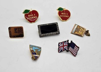 Lot Of Seven Vintage Assorted Pins
