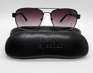Eyebobs Matte Black/Black Gradient Sunglass Readers In Black Branded Case