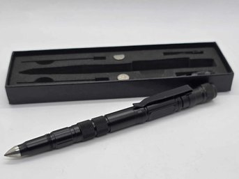 Black 4 In 1 Multifunctional Tool Pen