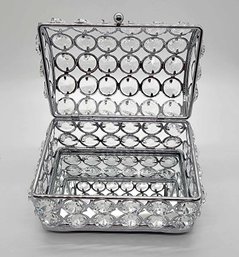 Silver Color Arch Design Crystal Jewelry Box