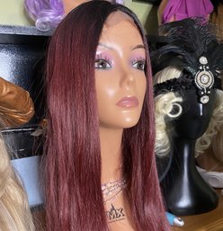 Brand New: Quality Extra Long Red Lace Front Wig