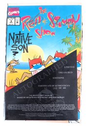 The Ren & Stimpy Show Native Son Comic Book Signed By Mike Worley & Ken Mitchroney NM