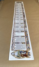 Jewish Ester Scroll Canvas Limited Edition Art Print Judaica Torah 73.5 Long