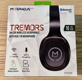 NEW Morpheus Tremors Bluetooth Wireless Stereo Headphones - Sealed