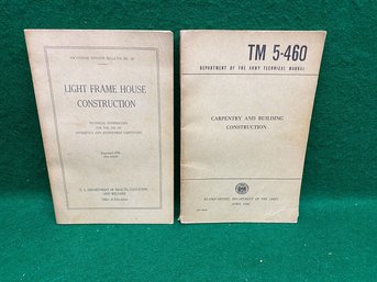 1960 Vietnam War Carpentry And Building Construction Manual  Light Frame 1956. Yes Shipping.