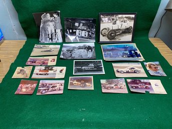 Lot Of Vintage Car Racing Photographs Including Indianapolis Motor Speedway Circa 1931. Yes Shipping.