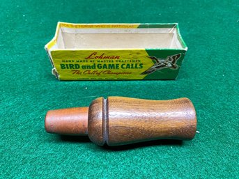 Vintage Lohman Bird And Game Calls - Hand Made By Master Craftsmen Duck Call. Yes Shipping.