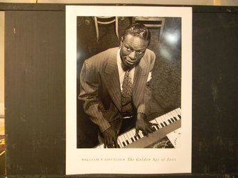 Nat King Cole - Jazz Legend By William Gottlieb - Vintage Art Poster