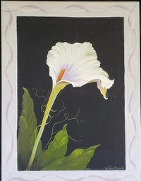 Oil Painting On Canvas Painting 'Calla Lily' 24'