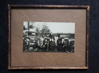 'Model T Ford Deer Hunters' Vintage Photograph Framed