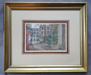 French Quarter Pirates Alley NOLA L. Restrepo Signed/numbered Print 1984