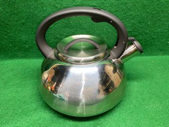 Balduzzi Italian Style Induction Tea Kettle Soft Touch Handle Stainless Steel. Yes Shipping.