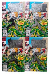 Marvel Lot Of 4 SILVER SABLE & THE WILD PACK #1 Embossed Comic Books