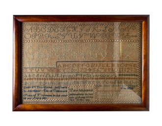 1828 Needlepoint Sampler