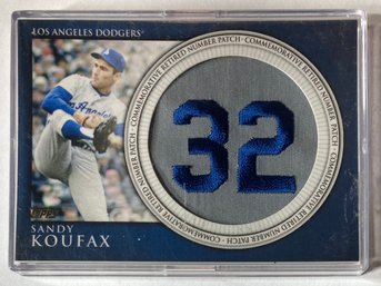 Sandy Koufax 2012 Topps Commemorative Retired Number Patch Card