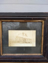 Antique Schoolhouse Class Picture In Frame