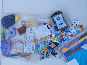 Lot Of Scrap Booking Materials And Items