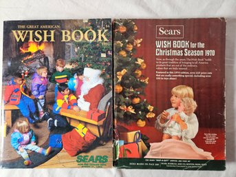 2 Sears Wish Book Catalogues 1970 And 1972