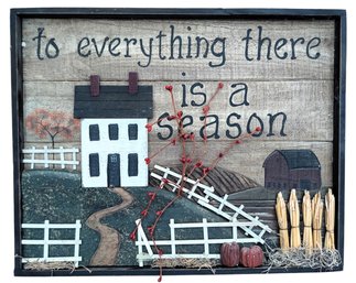 Wooden 3D Wall Art 'To Everything There Is A Season'