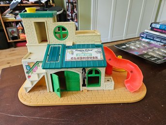 #15 - Vintage Fisher Price Sesame Street Clubhouse Playset Excellent Condition