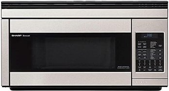 Sharp 1.1-cu Ft 800-Watt Over-the-Range Convection Microwave With Sensor Cooking (Stainless Steel)