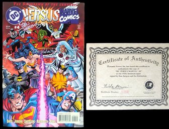 DC Versus Marvel #4 Dan Jurgens & Joe Rubinstein Signed Autographed With COA