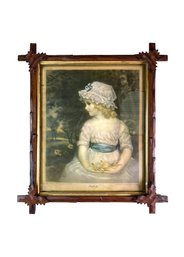 Simplicity - Antique Lithograph Framed Behind Glass