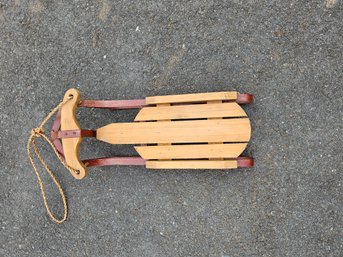 Decorative Or Doll Sized Sled Measures 19 Inches Long