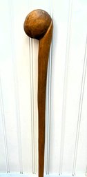 Vintage From Kenya Maasai Warrior Rungu Traditionally Used For Hunting & Warfare  22' Height 3' Head