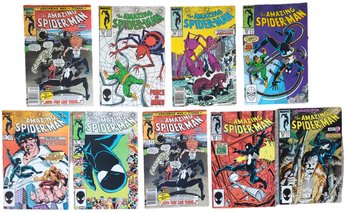 1986-1988 Marvel Comic THE AMAZING SPIDER MAN Lot Of 9