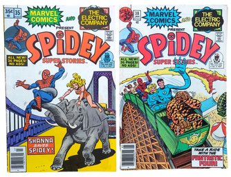 1978-1979 Marvel Comic SPIDEY SUPER STORIES #35 & 38  Bronze Age