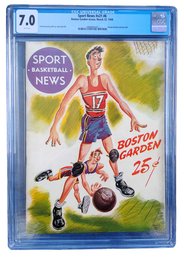 1949 SPORT NEWS CGC 7.0 BOSTON GARDEN PUBLISHER HIGHEST GRADED 1/1