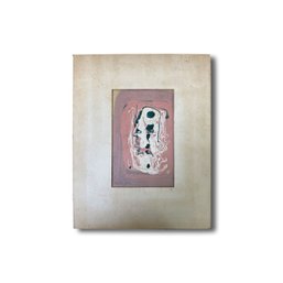 15x11 Trippy Abstract Acrylic On Bainbridge - Untitled - Signed Lower Left - Alton S Tobey
