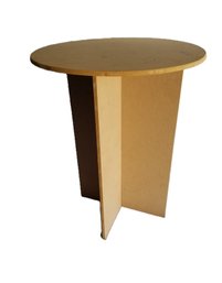 Small Round Engineered Wooden Standard Display Table