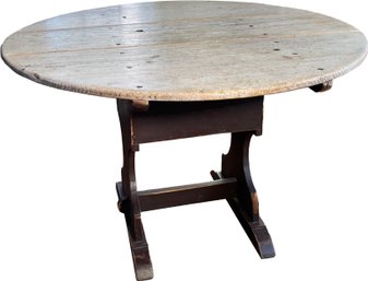 Gregory Vasileff Round Pine Dining Table - Purchase Price: $1500