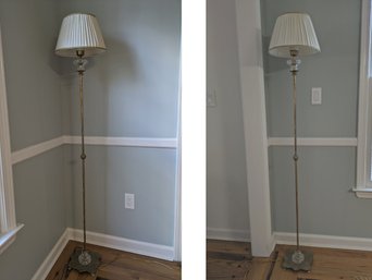 Pair Of Floor Lamps With Shades