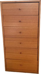 Teak 6 Drawer Chest