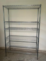 Fantastic Large Chrome Metro Style Rolling Rack - GREAT Condition - Never In Damp Basement Or Garage !