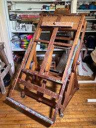 Very Nice HUGHES #3050 Commercial / Professional Artist Easel - Current Retail Over $4,000