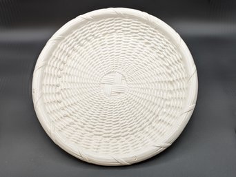 Vintage Tiffany Plate - Basket Weave Design