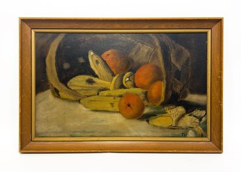 Banana And Orange Still Life Painting By Tony-ehl