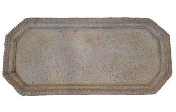 Large 37' Cement Look Resin Indoor / Outdoor Planter Patio Decorative Tray