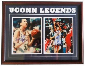 Kara Wolters & Nykesha Sales Dual Signed Autographed Uconn Legends 8x10 Photos With COA