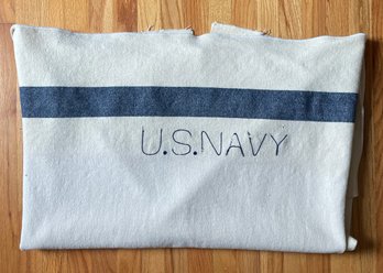 Vintage US Navy Medical Department Wool Blanket