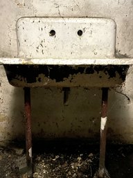 A Cast Iron Utility Sink - Basement