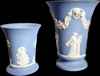 Pair Of Wedgwood Jasperware Vases